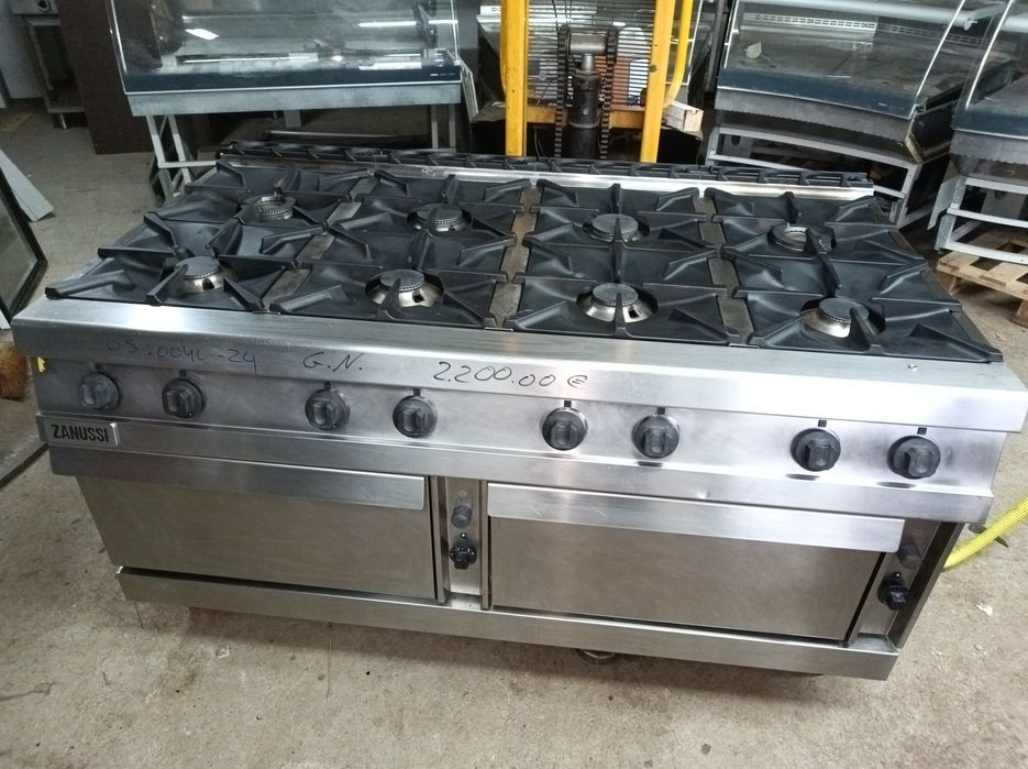 Fogão industrial a gás 8 queimadores Zanussi
