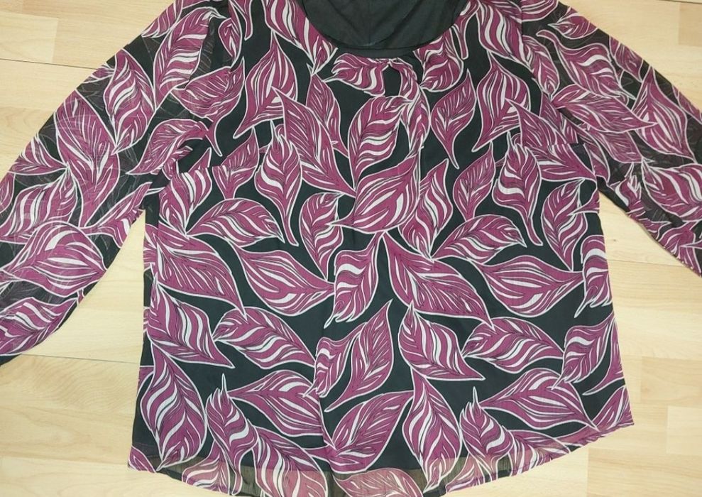 Nowa elegancka bluzka damska z żorzety r 50 plus size