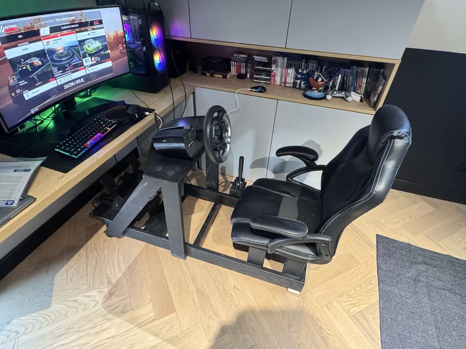 Baza kierownica pedały Fanatec csl elite ręczny playseat sim rig ...
