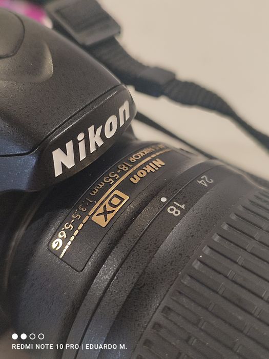 Nikon D3200+Nikkor 18mm 55mm VR como nova 21mil disparos