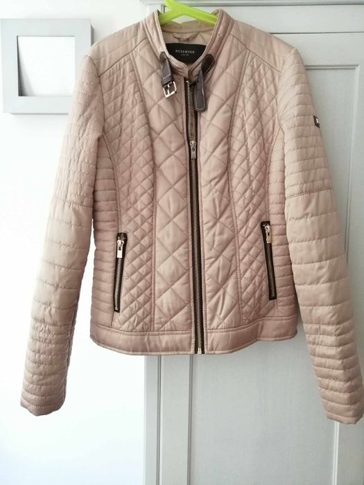 Reserved 34 kurtka pikowana beżowa