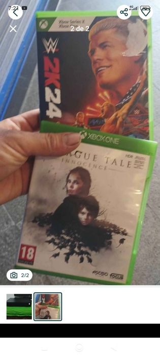 Vendo Xbox One x com 2 jogos originais
