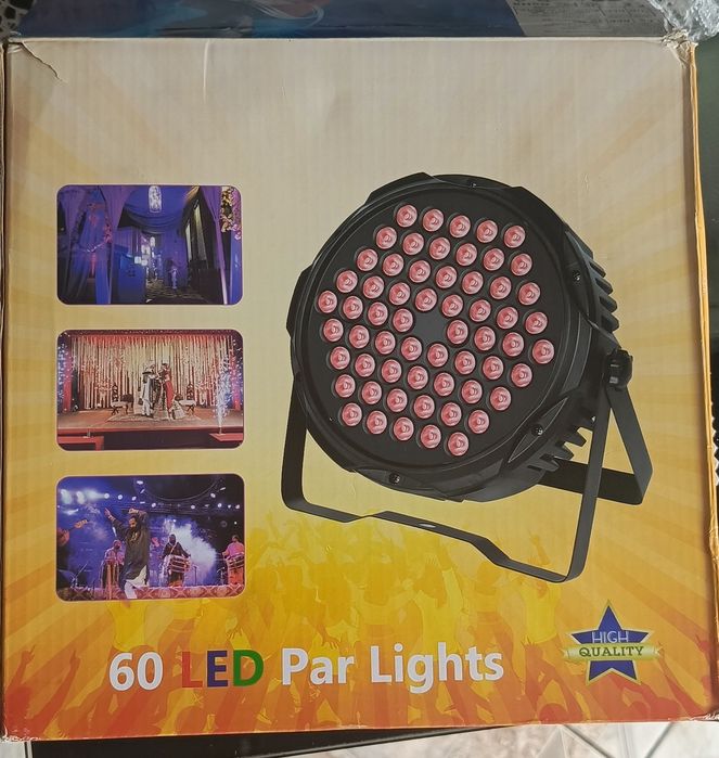 Lampy sceniczne 60 LED 4 sztuki