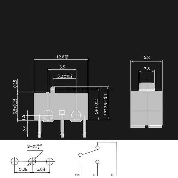 Микрики Huano Blue Shell Pink Dot 5шт