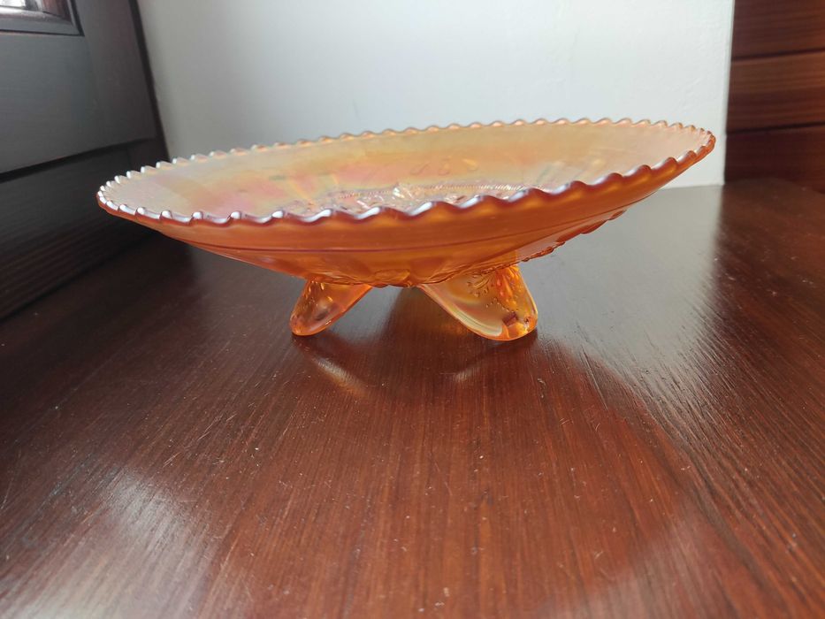 Patera ze szkła iryzującego CARNIVAL nr 4 ok 1900r