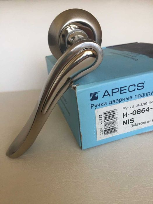 Ручки дверные APECS, накладки, фиксаторы, защелки