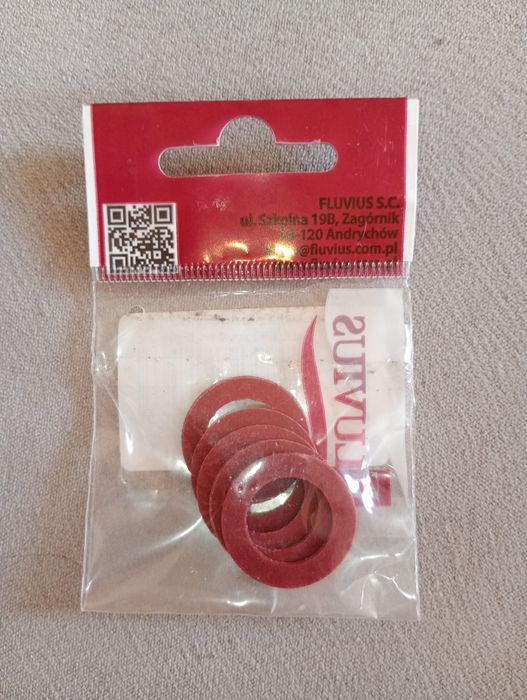 uszczelka fibrowa pod śrubę baterii/krzywkę 5 szt. nowe