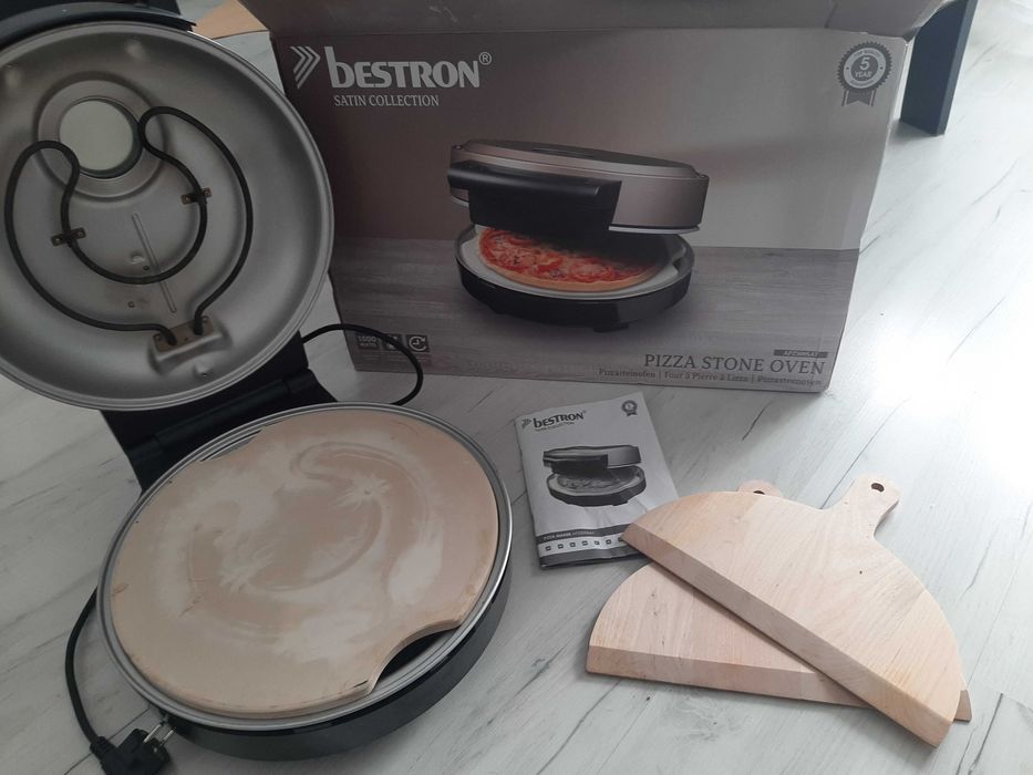 Piec do pizzy Bestron Viva Italia APZ500 satynowy 1500 W