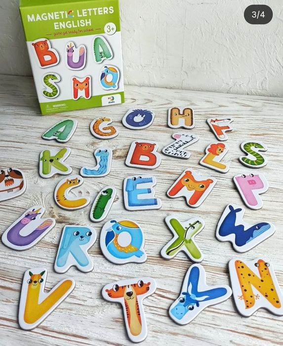 Магнітні літери,  англійський алфавіт, букви
