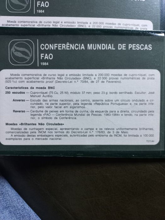 Lote 5 moedas BNC