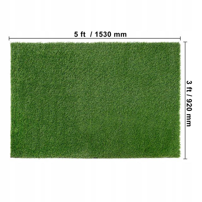Vevor dywan trawnikowy 1530x920 mm premium sztuczna trawia pp pe mocny