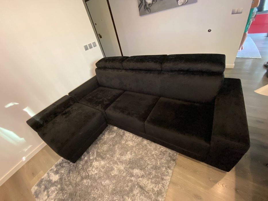 Sofá como novo com chaise long
