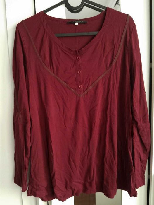 Bordowa bluzka L/XL
