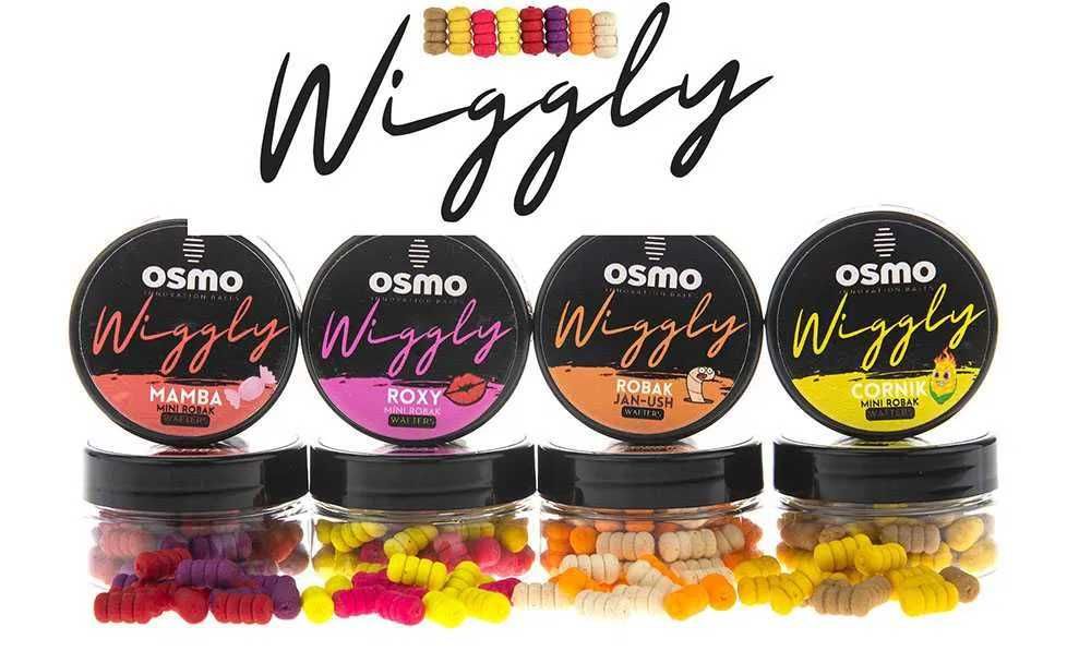 Zestaw 4 szt Osmo Wiggly wafters mini Robak ROXY JAN-USH MAMBA CORNIK