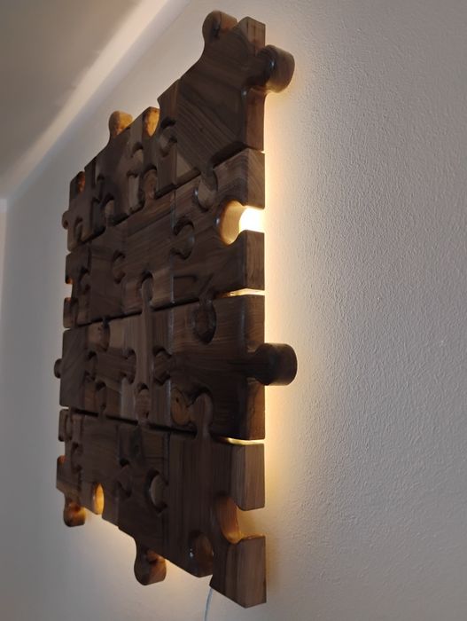 Dekoracyjny obraz-puzzle z podświetleniem LED