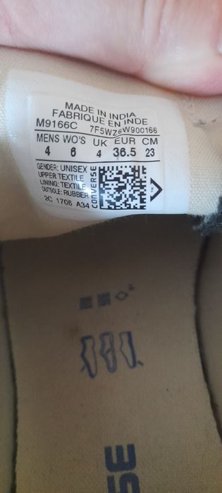 Trampki czarne Converse rozm. 36.5