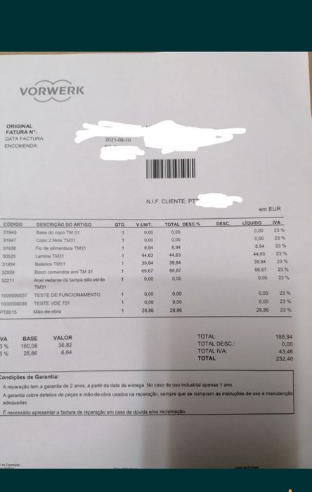 Bimby TM 31 reparada (na caixa)