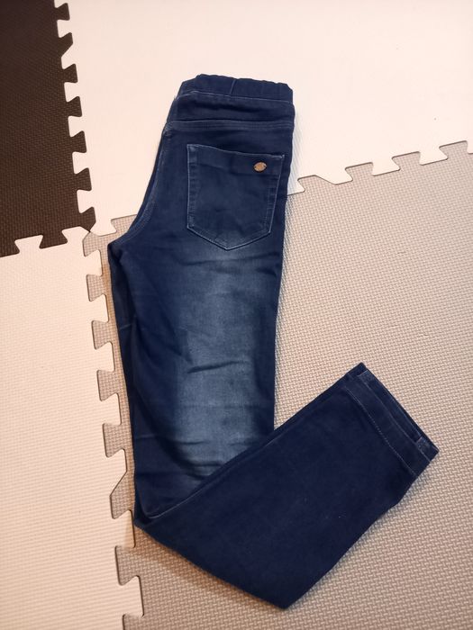 Legginsy jeansowe ze strethem, roz. 134 cm