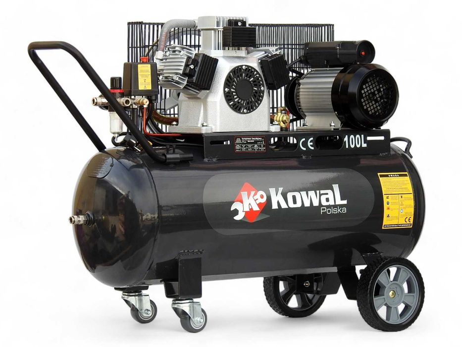 12Bar KOMPRESOR k34 bezolejowy tłokowy 100L sprężarka pompa powietrza