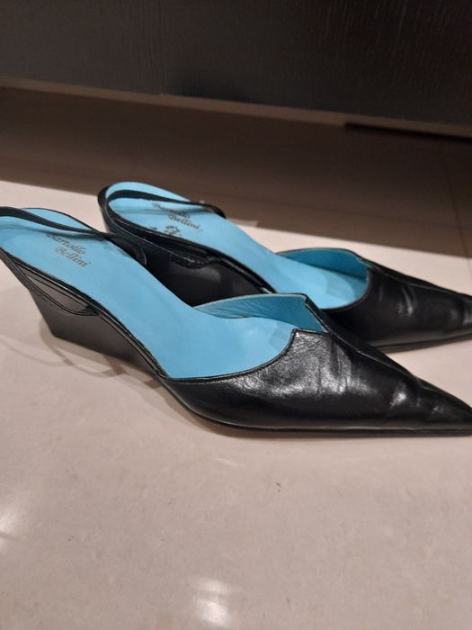 Sandália Preta salto em Cunha [35]