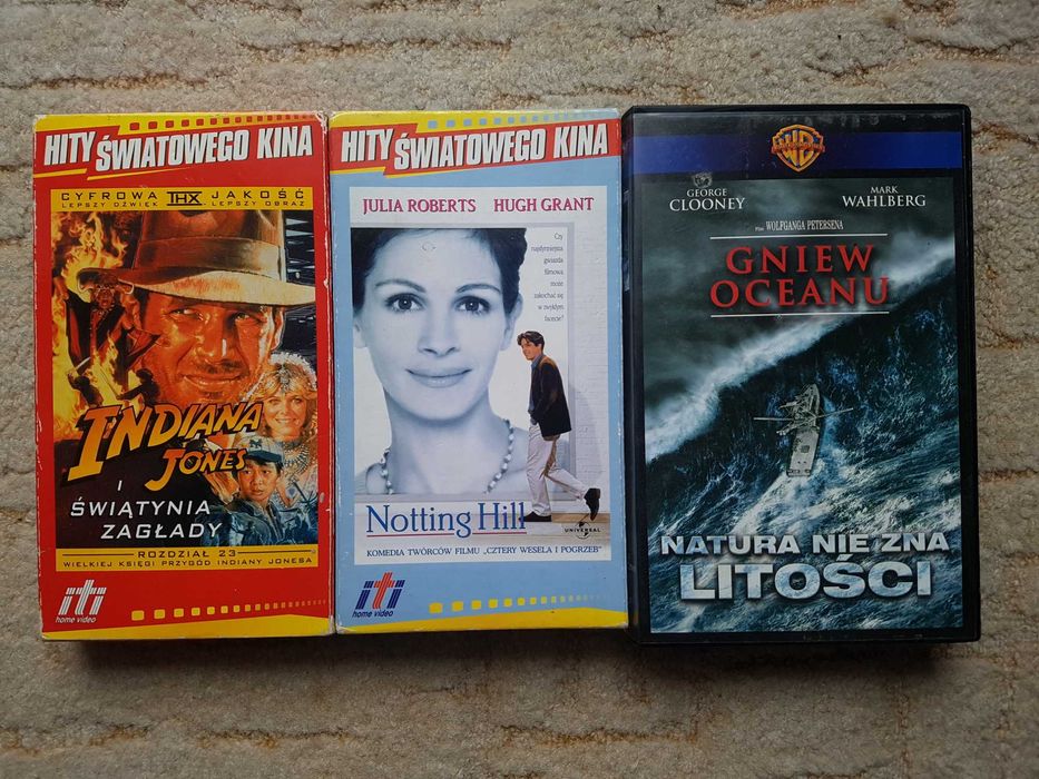 Filmy Indiana Jones , Notting Hill , Gniew oceanu . Oryginalne  .