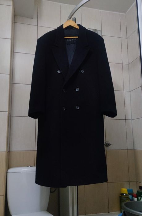 Kurtka płaszcz elegancki XL płaszczyk WIPSON  granatowy ciemny niebies