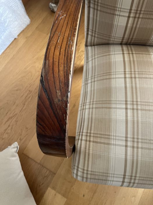 Conjunto sofa e cadeirõe vintage