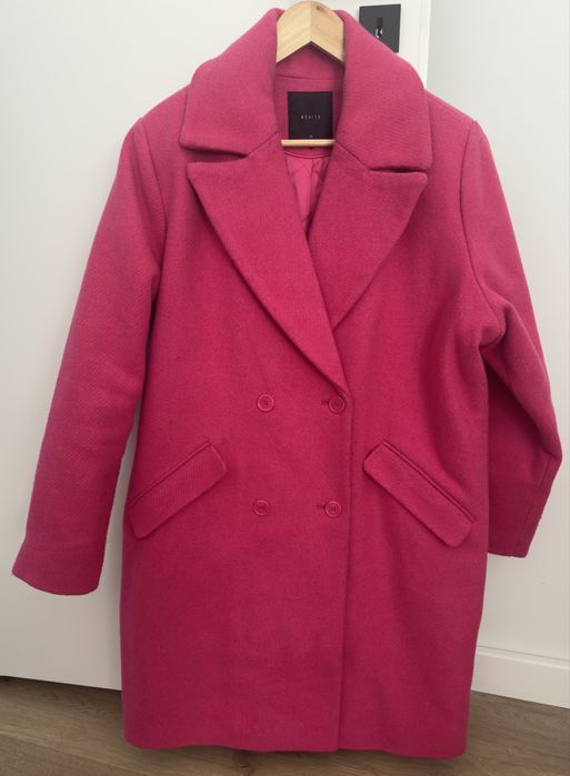 Płaszcz damski ocieplany oversize r. 36