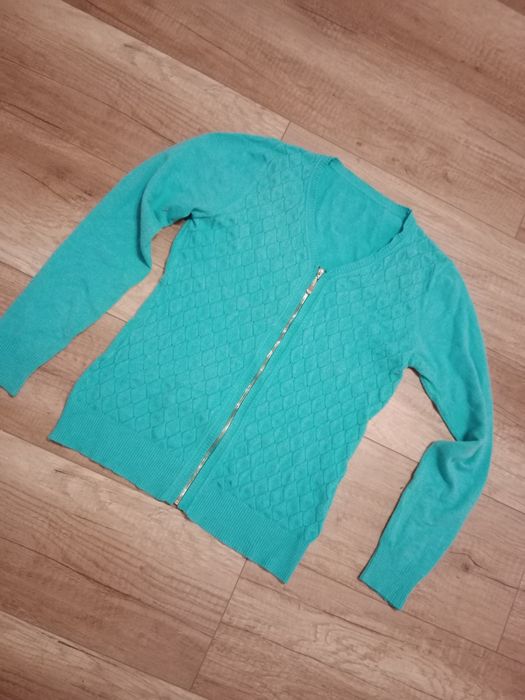 Zasuwany sweter  morski