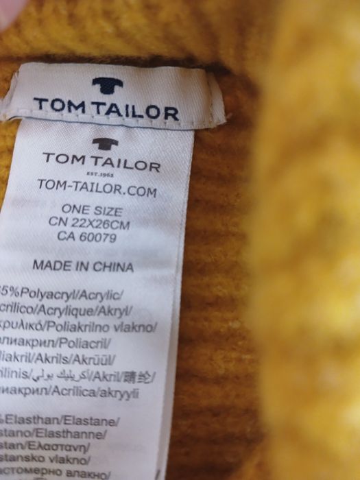 Шапка зимова Tom Tailor origina,l м'яка,тепла.