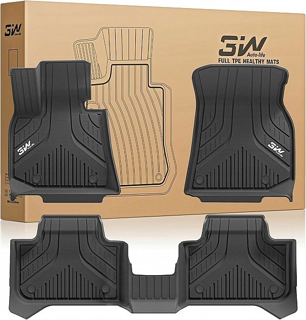 Dywaniki Gumowe Korytka Samochodowe BMW X3 G45/2025, 2026r Komplet TPE