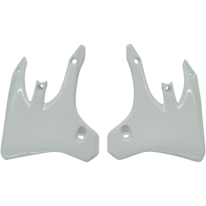 tampas laterais de radiador ufo branco yamaha wr / yz