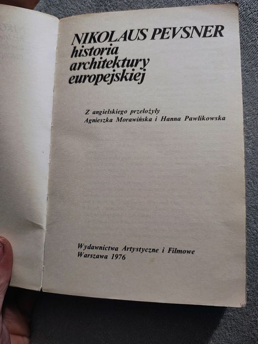Historia architektury europejskiej Nikolaus Pevsner