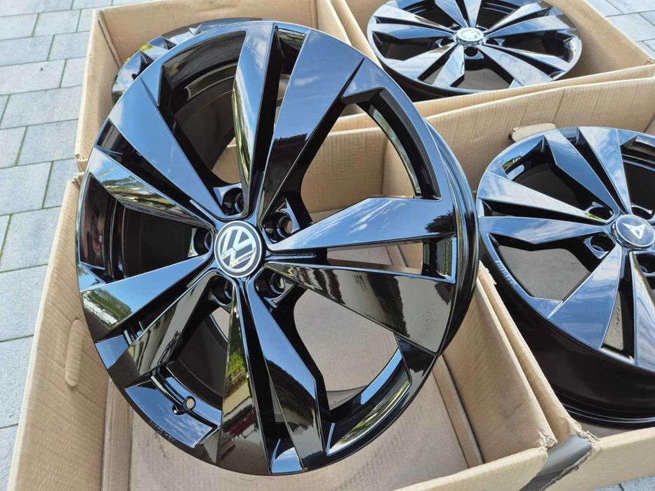 Felgi 18" 5x112 OEM Borbet VW Cupra Audi Skoda Seat Czarne Nowe | #BO18