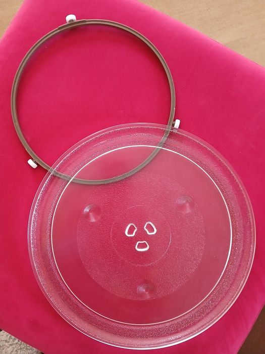 Prato Microondas 32 cm + Suporte