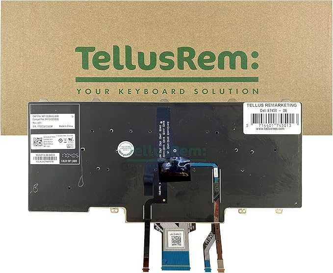 Zamienna Podśw.Klawiatura Hiszpański do Dell Latitude E5450,E7450