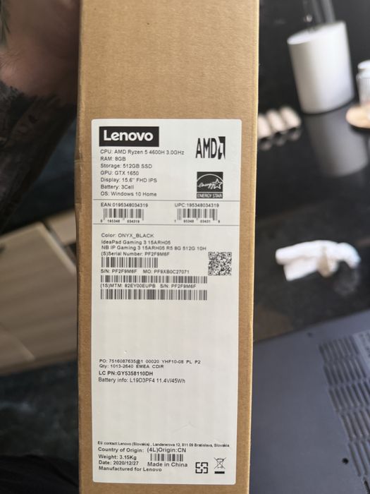 Laptop do gier lenovo ideapad gaming 3