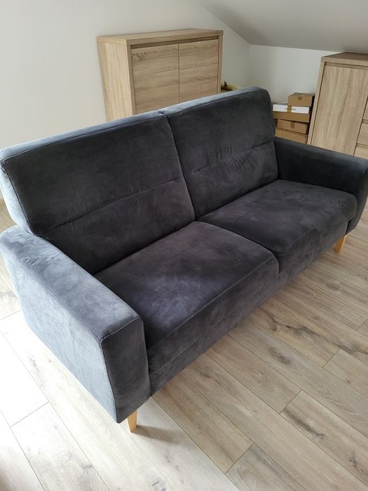 Sofa kolor grafit stan bdb 188cm długość