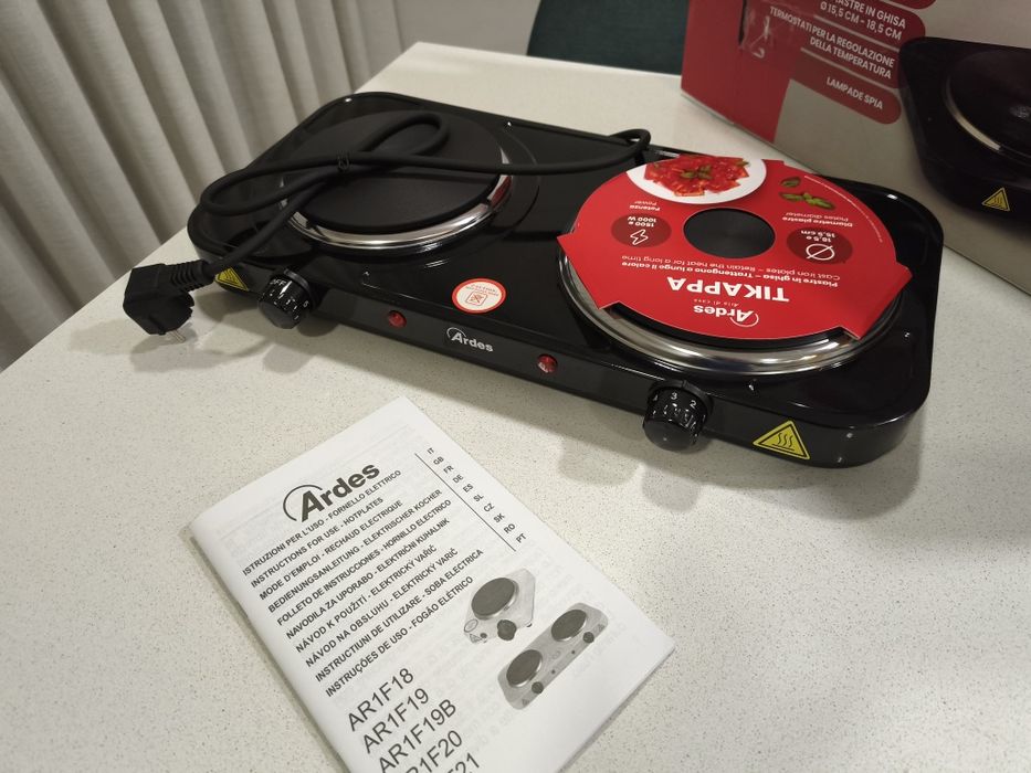 Fogão Portátil Elétrico ARDES AR1F21 - 2 queimadores, novo