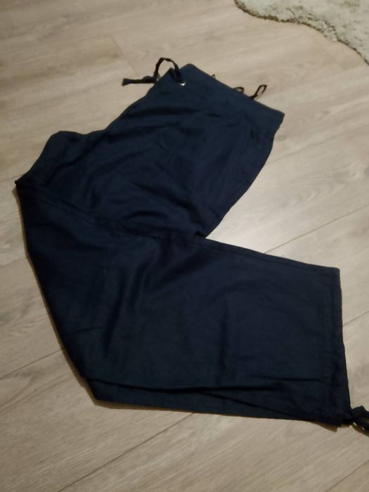 Spodnie przewiewne bawełniane imitacja lnu. Rozmiar 50. Nowe