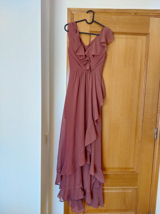 Vestido Comprido S Vermelho Sequóia