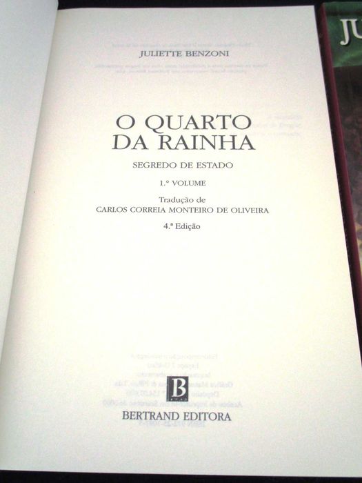 Livros Trilogia Segredo de Estado Juliette Benzoni Completa