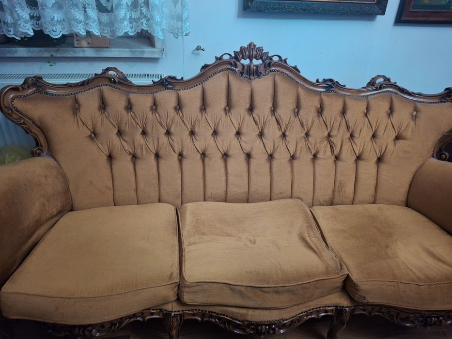 Zestaw sofa ludwikowska i dwa fotele