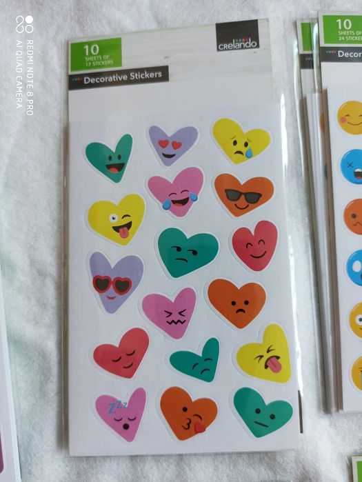 Нові! Забавні наклейки по 10 листів /уп.