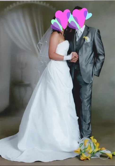 Suknia ślubna z gorsetem