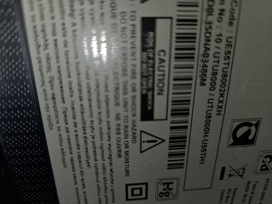 Telewizor Samsung 55 na części
