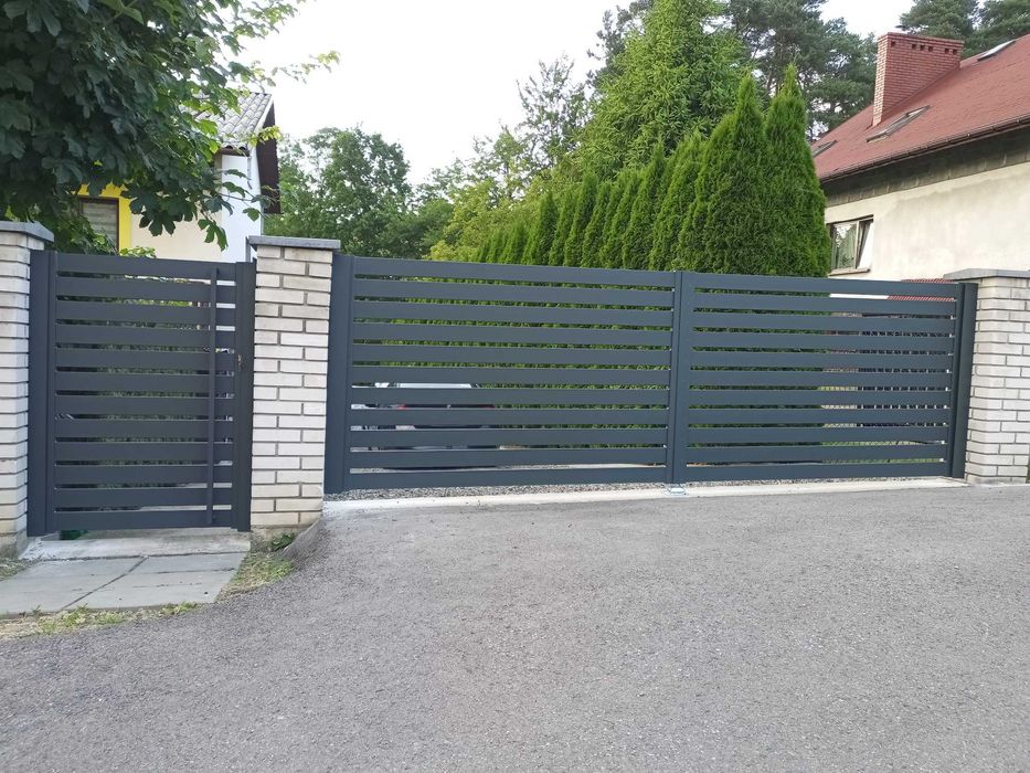 BRAMA Wjazdowa Dwuskrzydłowa Ocynk OGNIOWY Malowana PROSZKOWO Cena/Mb