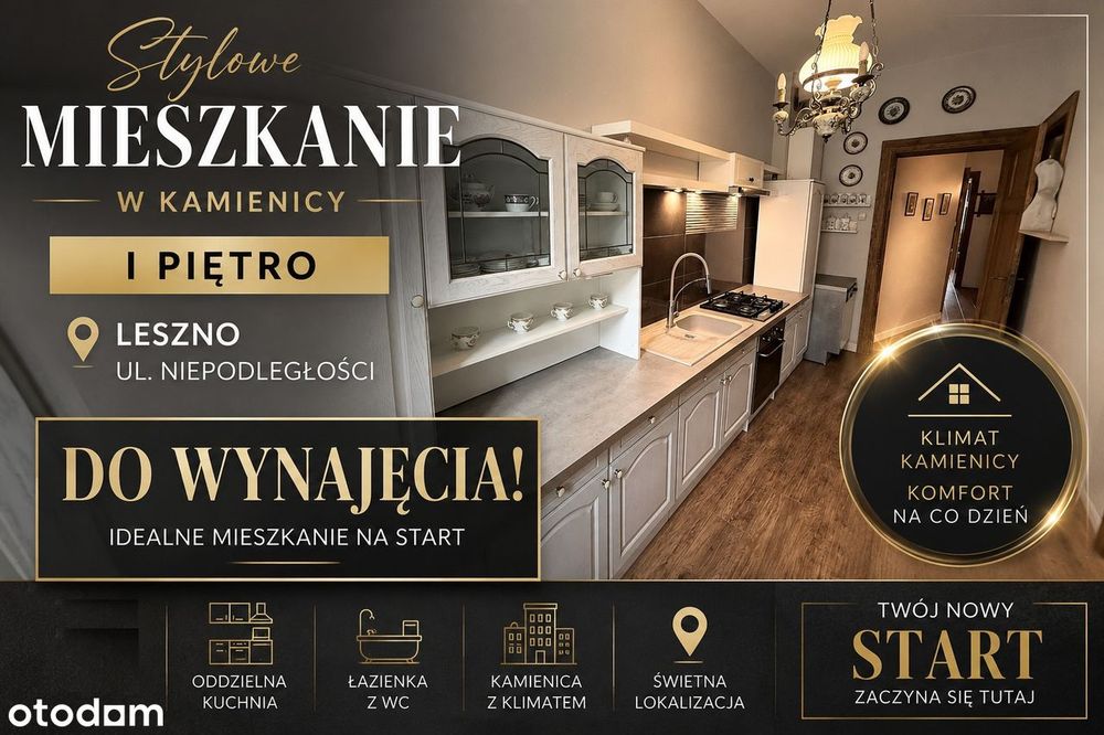 DO WYNAJĘCIA - duże, stylowe w kamienicy - Centrum Leszna