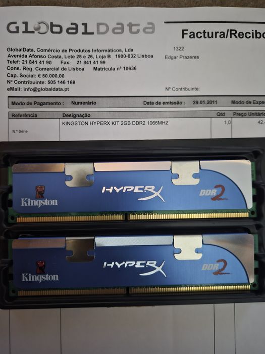 DDR2  2Gb kingston Hyperx