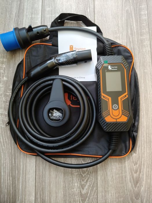 Зарядка Feyree 32A 7kW NACS/Tesla USA Level 1/2 EV Charger 5м регулювання струму 8-32A IP66 | Зарядник пристрій Тесла Накс  фейрі